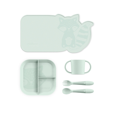 miniland Kit vaisselle enfant blw mint