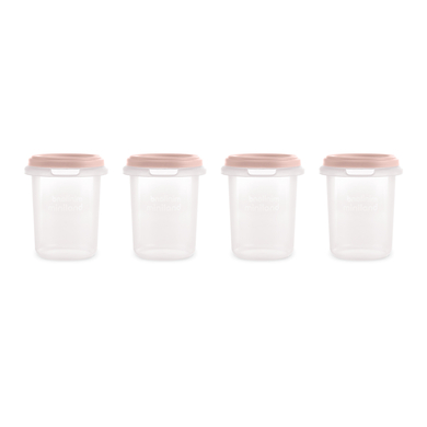 miniland Pots de conservation repas hermisized blush 250ml lot de 4