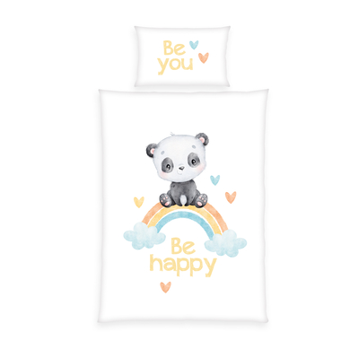 babybest® Sängkläder Rainbow Panda 100x135 cm