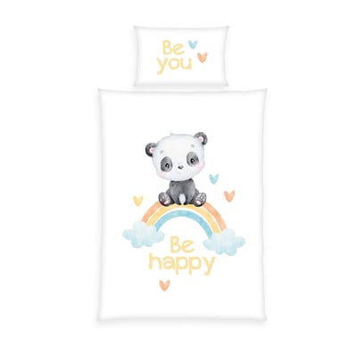 Bilde av Babybest® Sengetøy Rainbow Panda 100x135 Cm