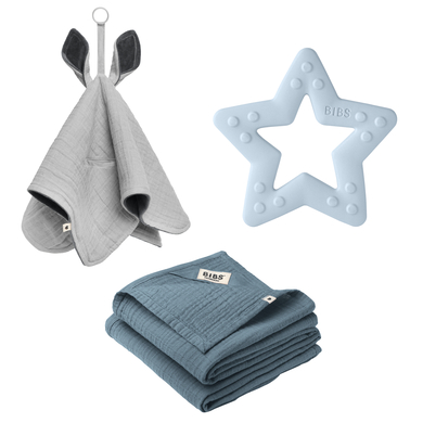 BIBS® Coffret cadeau lange Baby Shower Baby Blue