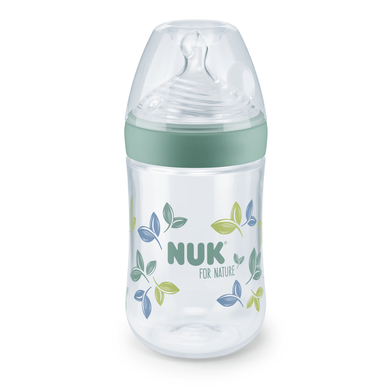 NUK Biberon for Nature PP 0 mois+ 260 ml, vert 260ml-350ml