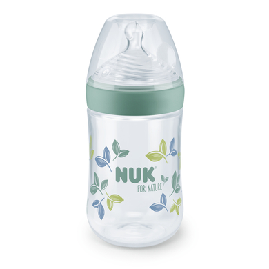 NUK Biberon NUK for Nature PP 0 mois+ 260 ml, vert