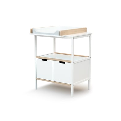 at4 mueble cambiador essentiel blanco con haya no tratada