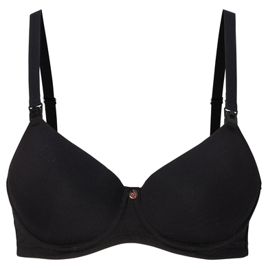 Noppies Vadderad amningsbehå Cotton Melange Black