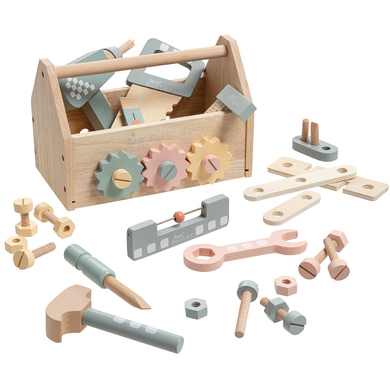 Image of howa® Cassetta degli attrezzi per bambini con 45 accessori, in legno059