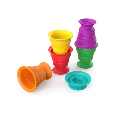 Levně Baby Einstein Senzorická hračka Stack & Squish Cups™ pro skládání na sebe