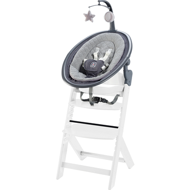 Levně babyGO jídelní židlička set Newborn Family White/Grey