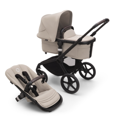bugaboo Barnvagn Fox 5 med liggdel och sittdel Black /Desert Taupe