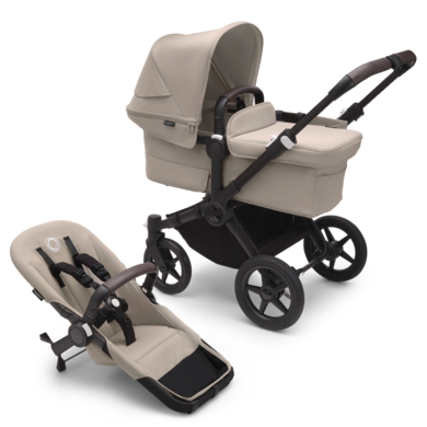 bugaboo Poussette duo combinée 2en1 Donkey 5 Mono Complete Black/Desert Taupe