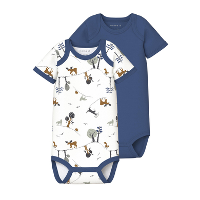 name it Body manches courtes pack de 2 True Navy