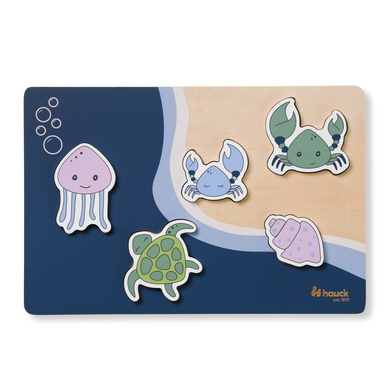 hauck Puzzle à enficher Puzzle N Fit mer bois
