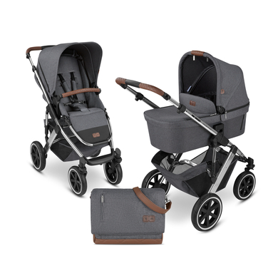 ABC DESIGN Poussette duo combinée 2en1 Salsa 4 Air sac à langer collection Asphalt 2023