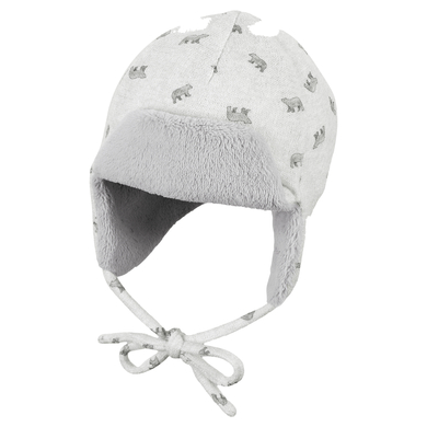 Sterntaler Casquette d'aviateur ours polaire gris clair