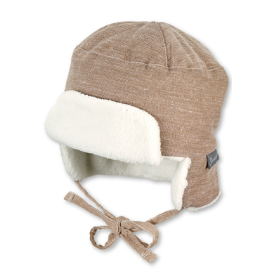 Sterntaler Casquette d'aviateur en velours côtelé beige