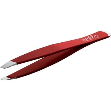 canal® Pinzetta con spingi cuticole, inossidabile rosso vino 9 cm