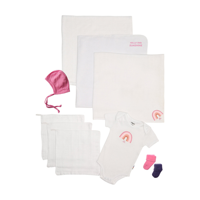 Liliput Erstausstattung (Set, 10-tlg.) Regenbogen weiß, pink