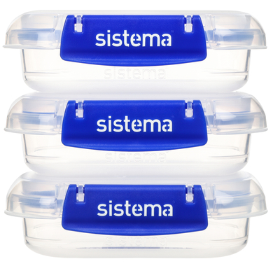 sistema® Set de boîtes de conservation KLIP IT PLUS, 3x 180 ml