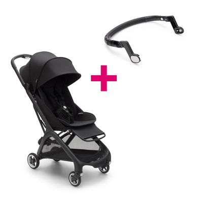 bugaboo Poussette Butterfly complete Black/Midnight Black, arceau