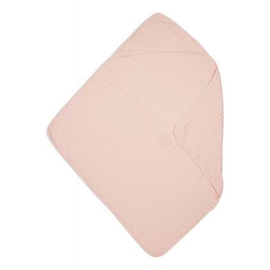 Image of MEYCO Musslin Asciugamano con cappuccio Uni Soft Rosa 80 x 80 cm059