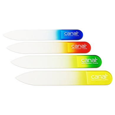 Bilde av Canal® Fil I Herdet Glass Med Farget Håndtak 8 Cm