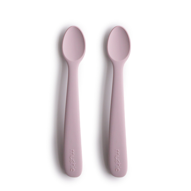 Image of mushie Cucchiaio in silicone 2 pezzi Soft Lilac