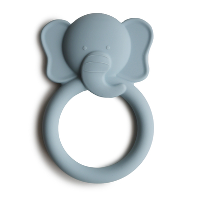 Mushie Bijtring Elephant Wolk
