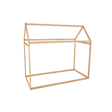kindsgard Lettino montessori a forma di casa - hjemly 70 x 140 cm naturale