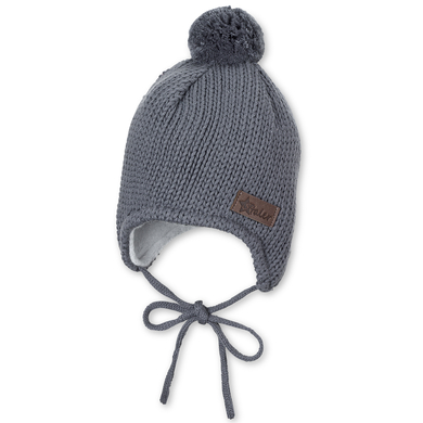 Sterntaler Bonnet enfant tricoté gris fumé