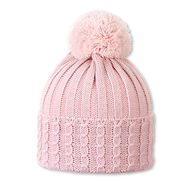 Image of Sterntaler Cappello a maglia con pon pon a coste, rosa059