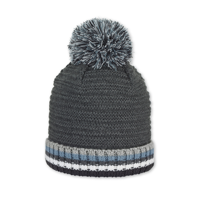 Image of Sterntaler Cappello a maglia con pon pon, antracite059