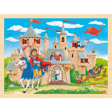 Levně goki VklĂˇdacĂ­ puzzle rytĂ­Ĺ™skĂ˝ hrad
