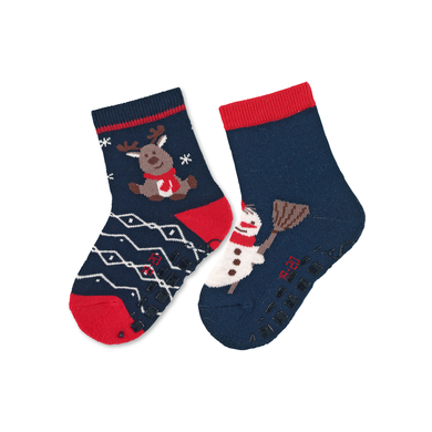 Sterntaler Chaussettes ABS double pack uni rose tendre