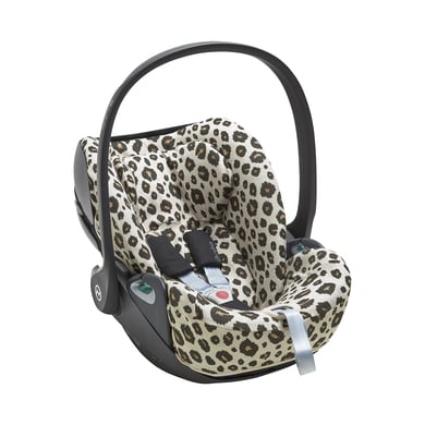 Levně Meyco Potah sedadla Leopard Sand Melange pro dětskou autosedačku velikosti 1+ s opěrkou hlavy