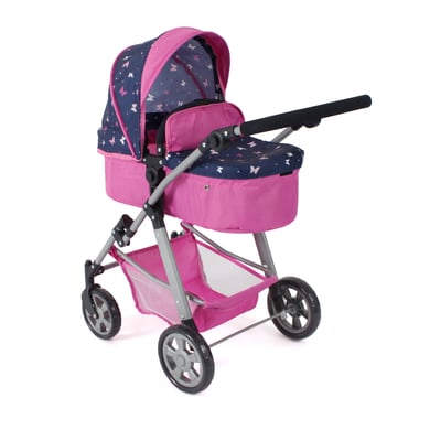 cochecito de muneca bayer chic 2000 nele butterfly rosa marino