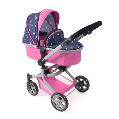 BAYER CHIC 2000 Poussette poupon combinée MIKA Butterfly navy-pink