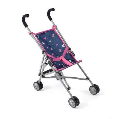 Bayer-Chic BAYER CHIC 2000 Poussette canne poupon mini ROMA Butterfly navy-pink