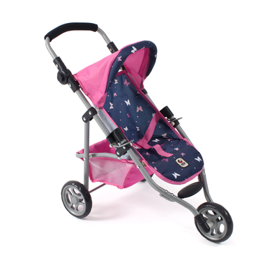 Image of BAYER CHIC 2000 passeggino per bambole LOLA Butterfly rosa navy