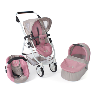 Passeggino per bambole 3 in 1 EMOTION ALL IN, Orsetti