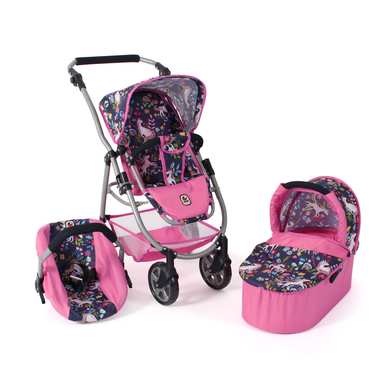 Image of BAYER CHIC 2000 Passeggino trio per bambole Emotion 2.0 Unicorn