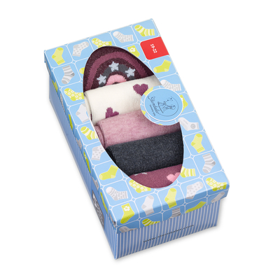 Sterntaler Lot de 5 chaussettes roses