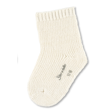 Sterntaler Chaussettes laine unie écru