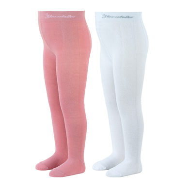Sterntaler Collants unis double pack rose