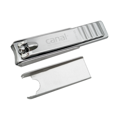 Levně canal® Nůžky na nehty se sběrným zásobníkem poniklované 6 cm