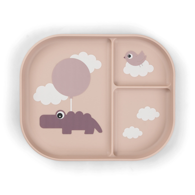 Levně Done by Deer ™ Foodie Happy menu talíř clouds Pink