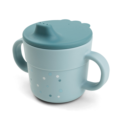 Levně Done by Deer ™ Learning Cup Foodie Happy dots Blue
