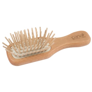 Levně canal® Mini kartáč na vlasy s dřevěnými kolíčky