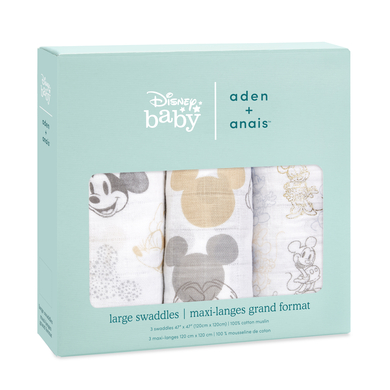 Levně aden + anaisâ„˘ puk ubrousky Mickey Mouse + Minnie Mouse 3-pack