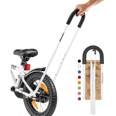 Image of PROMETHEUS BICYCLES® Maniglione di spinta per bici da bambino, bianco059