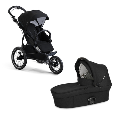 X-lander Poussette 3 roues jogging duo 2en1 X-Run Carbon Black